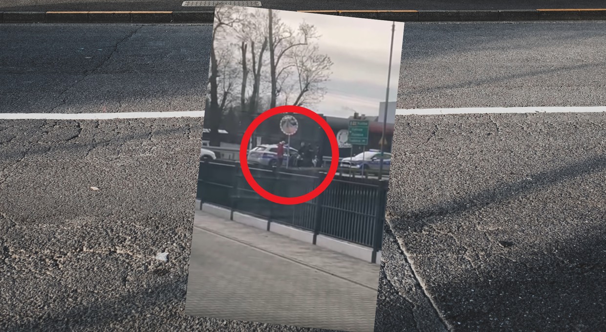 Policjanci chcieli zatrzymać mężczyznę. Takiego finału się nie spodziewali [WIDEO]