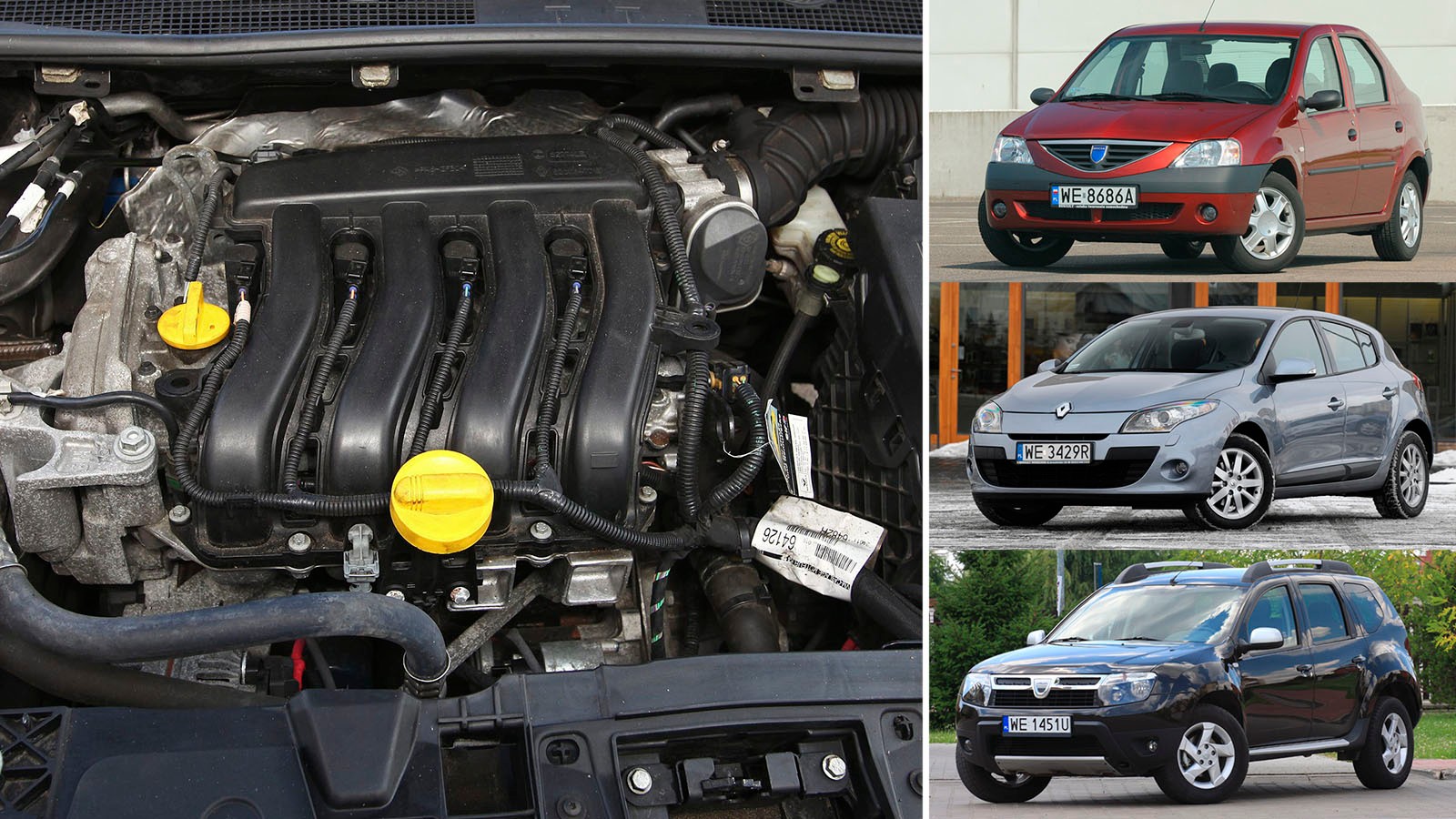 Renault seria K 1.6 8V i 16V (1995-2014); koszt instalacji LPG: od 2300 zł