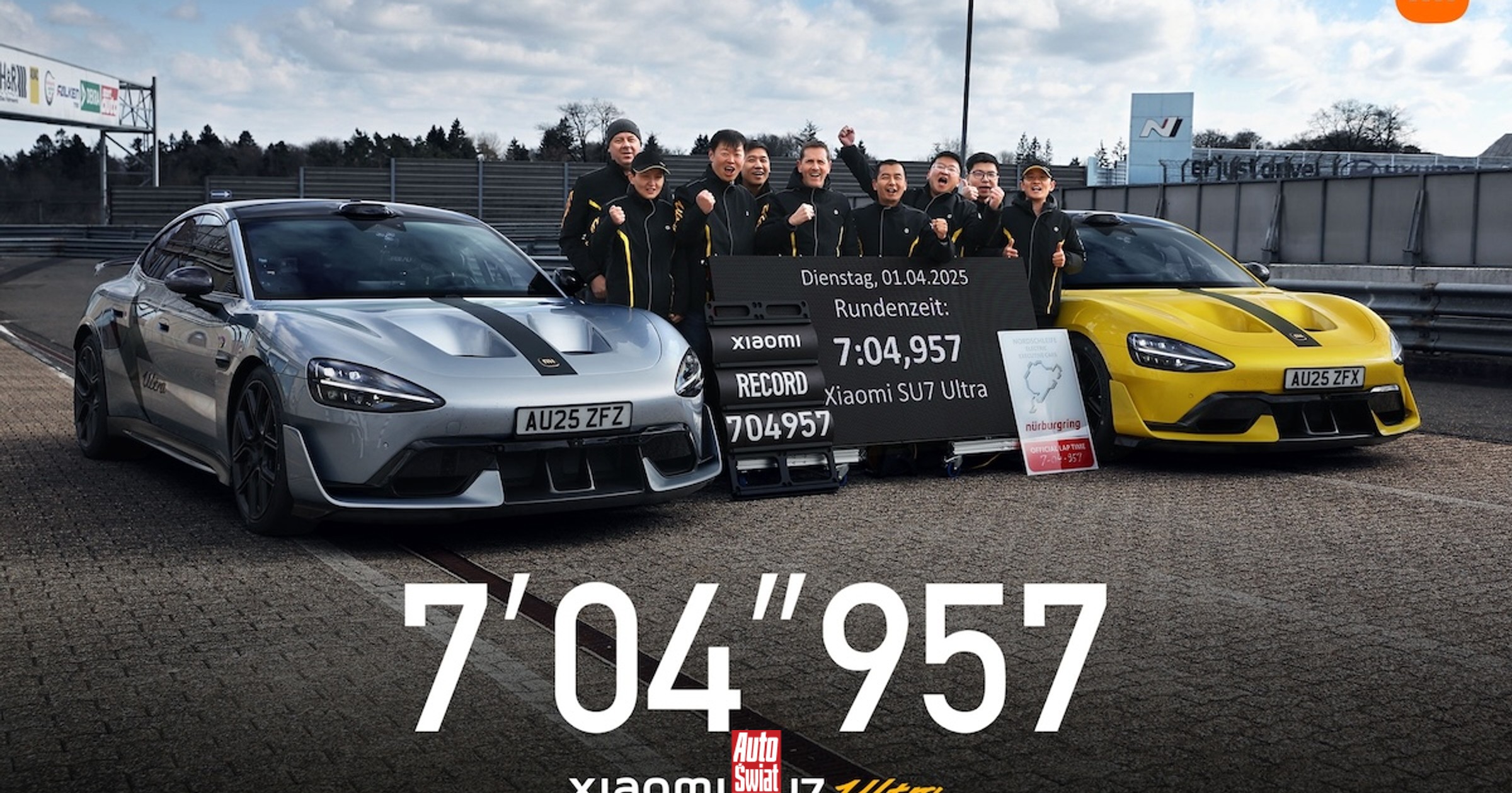 Xiaomi pobiło rekord na Nurburgringu. SU7 Ultra był szybszy niż Rimac ...