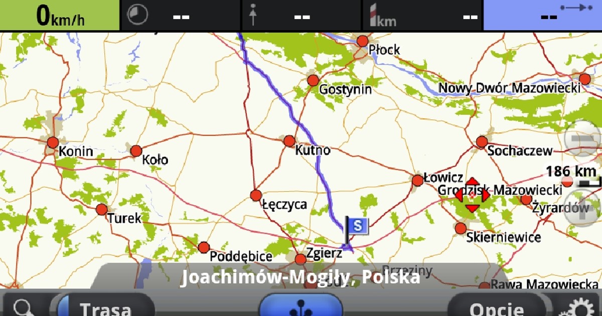 Która nawigacja prowadzi nowym odcinkiem A1?