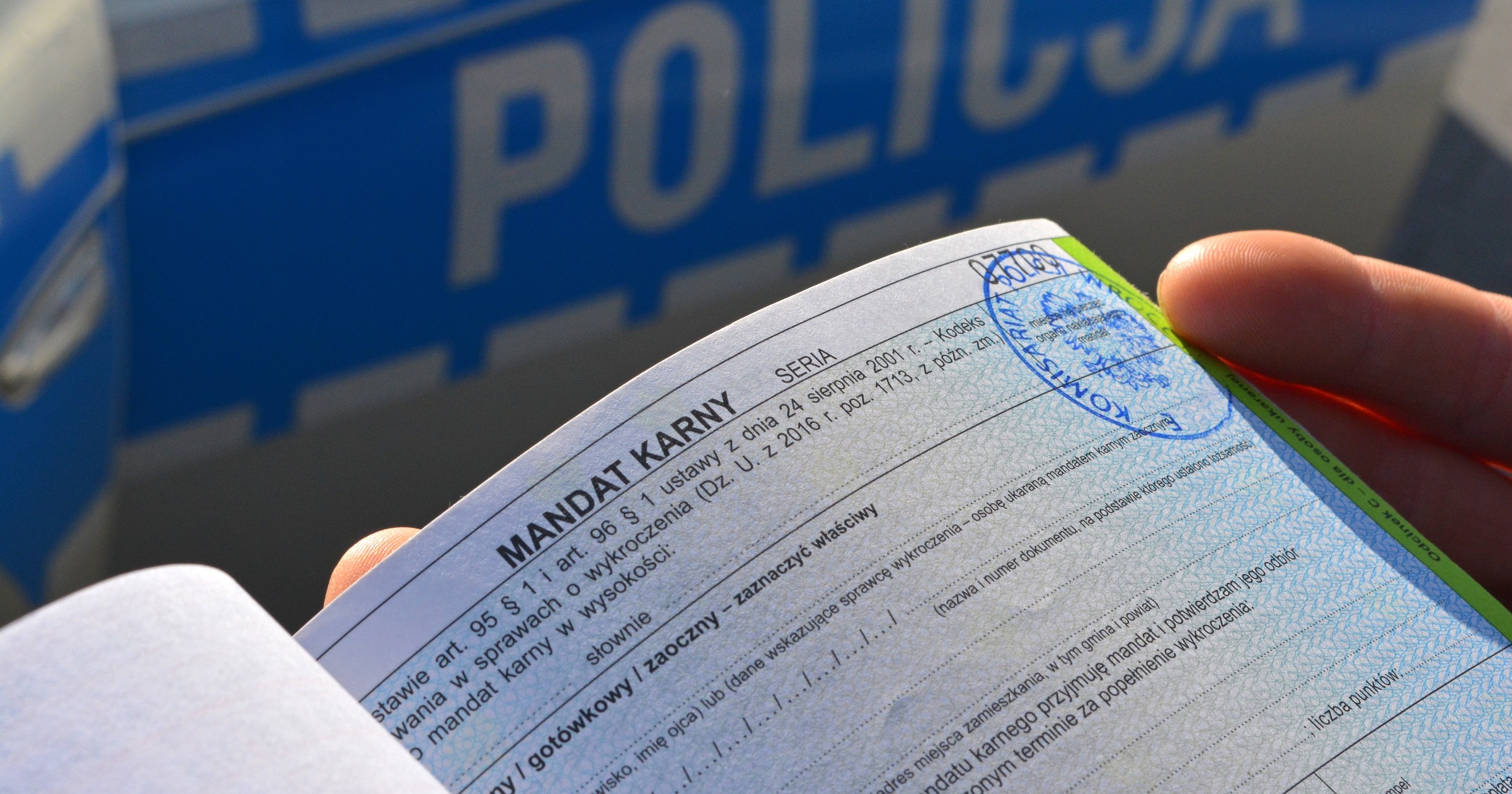 Kierowcy dostają tu 15 punktów i płacą 500 zł