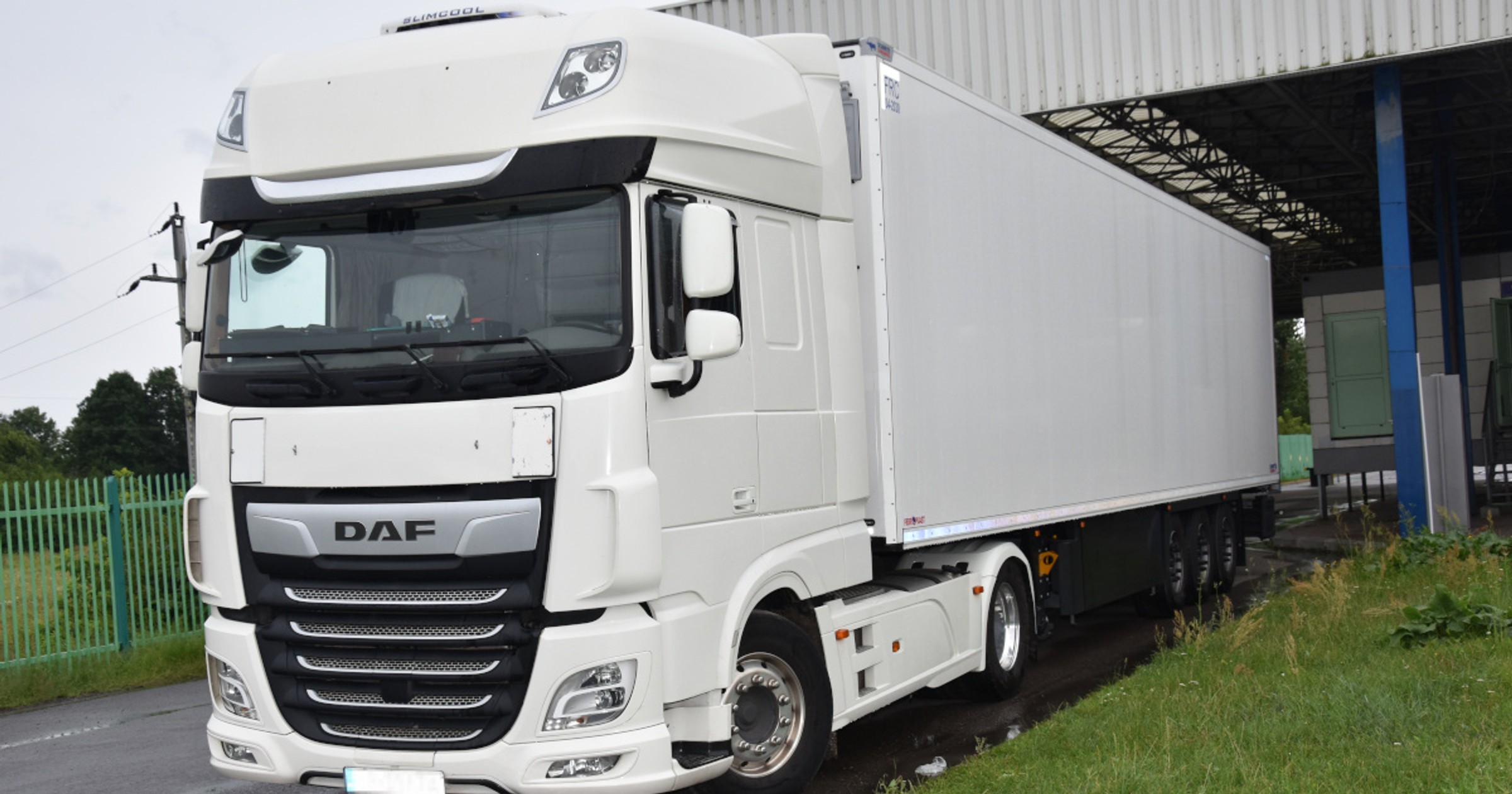 DAF z przerobionym numerem VIN na granicy z Białorusią