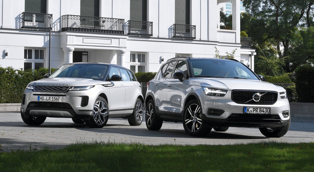 Range Rover Evoque i Volvo XC40