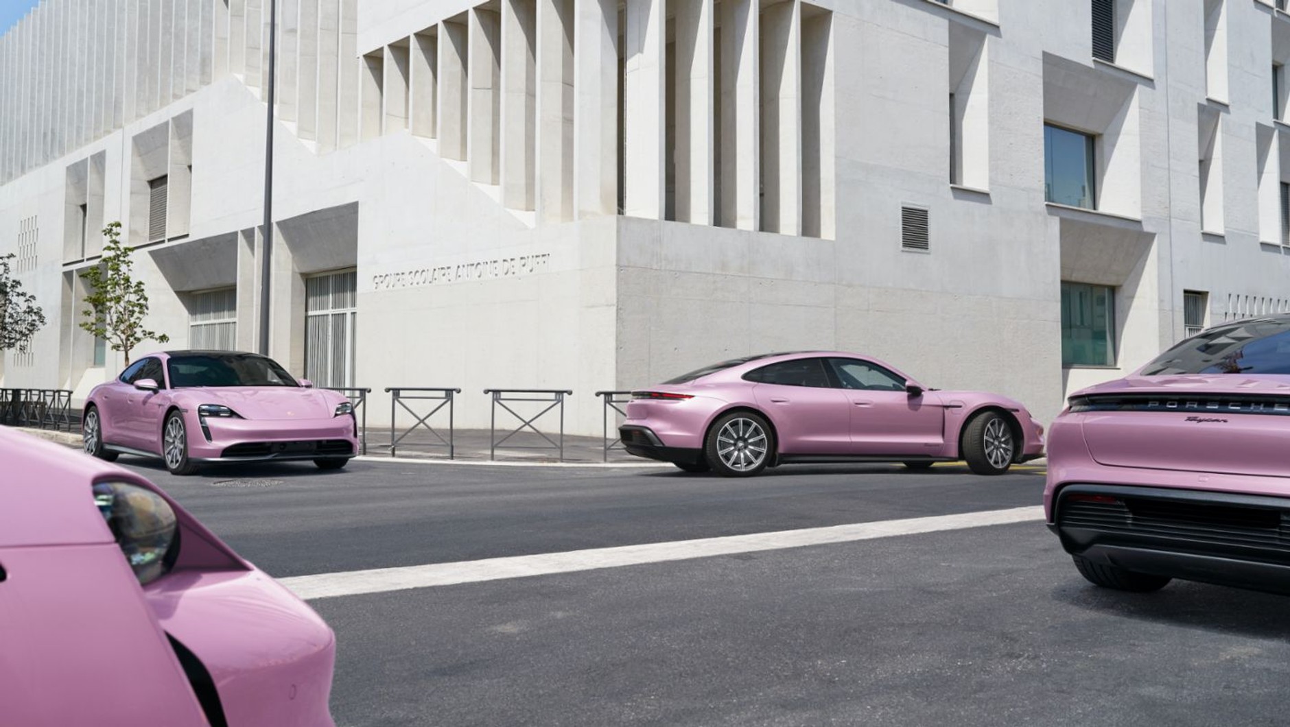 Zdjęcie z sesji Porsche Taycan 4S wykonanej przez Tomka Mąkolskiego