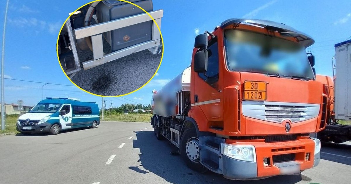 Kierowca cysterny znakował trasę. Inspektorzy ITD surowo go ukarali