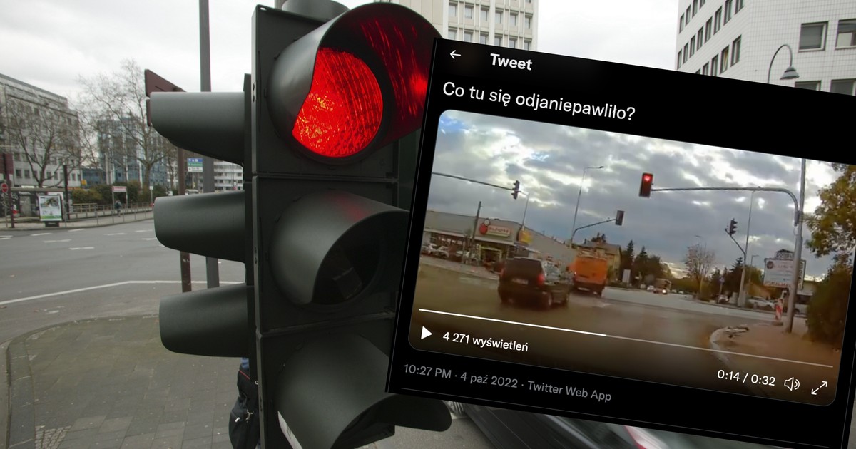 To nie był przejazd na "późnym czerwonym"