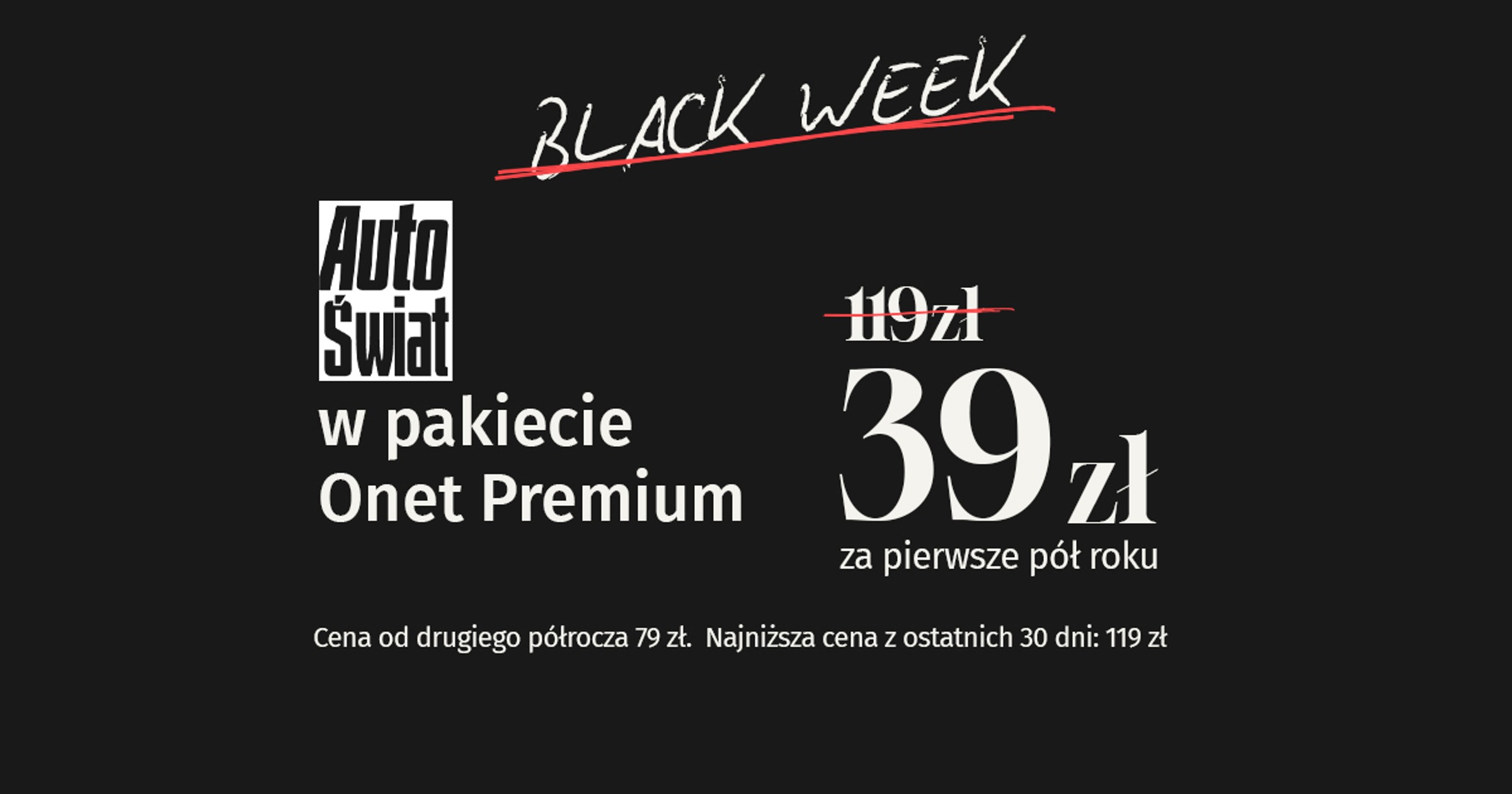 Oferta jakiej nie było. Onet Premium Auto Świat