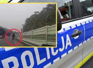 Łapał "stopa" na autostradzie A4. Dwa razy zatrzymał radiowóz