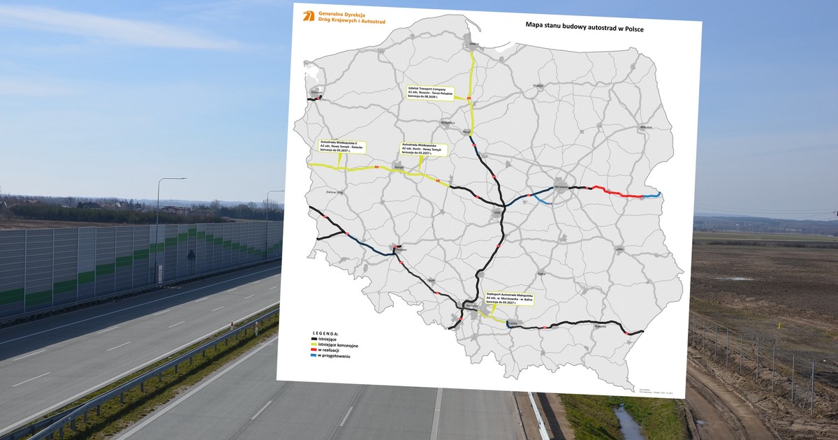 Budowa sieci autostrad w Polsce jest już na ukończeniu