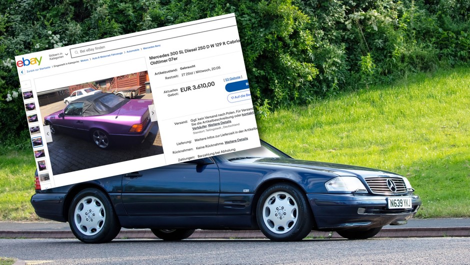 Mercedes SL Aukcja
