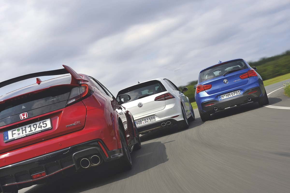 Porównanie: Honda Civic Type R Turbo, BMW M135i, VW Golf R