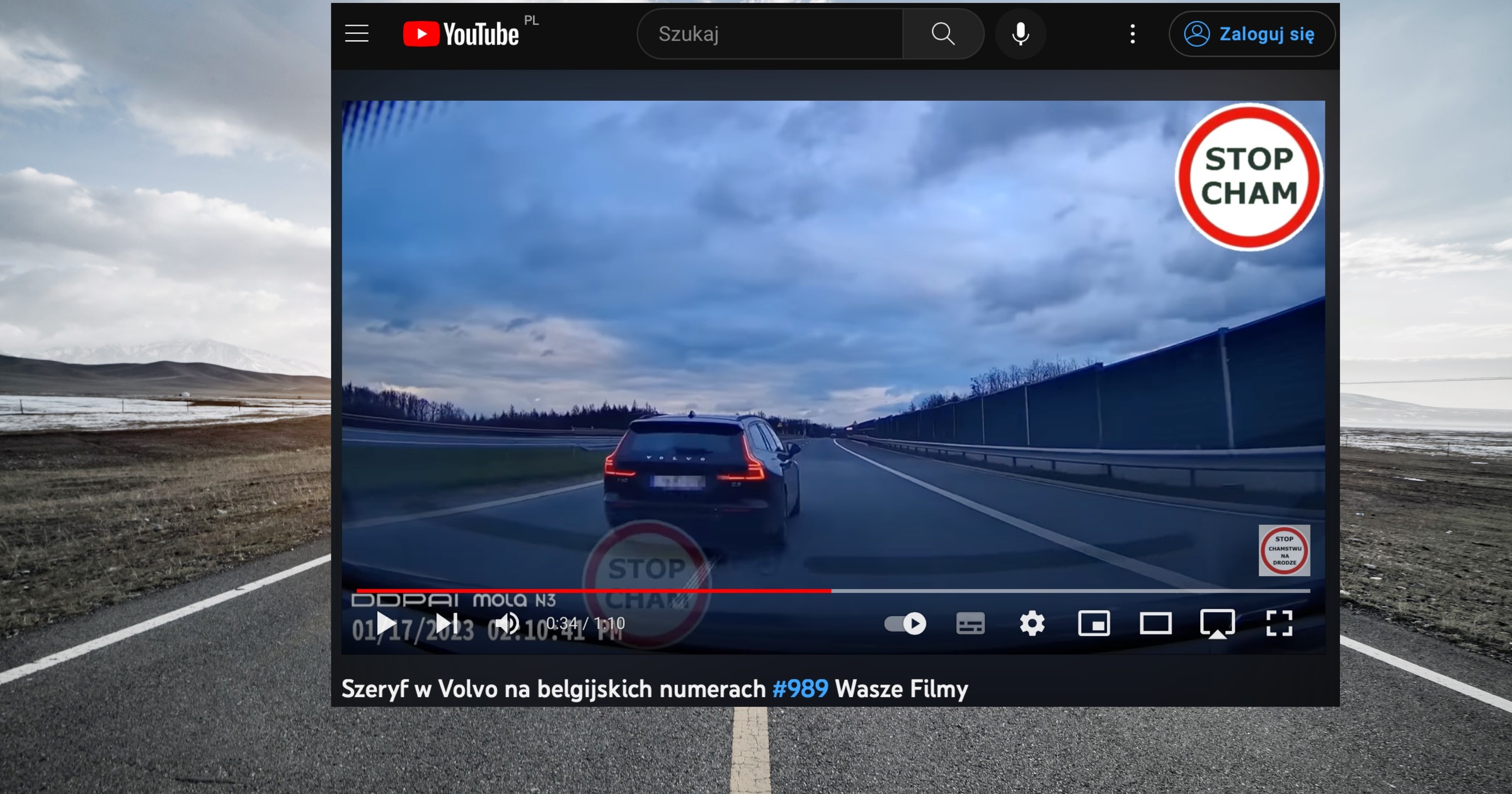 Na drodze ekspresowej S5 doszło do niebezpiecznej sytuacji z udziałem kierowcy Volvo na belgijskich numerach rejestracyjnych