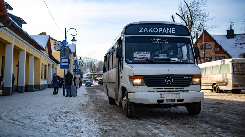 Stary bus z dieslem w Zakopanem