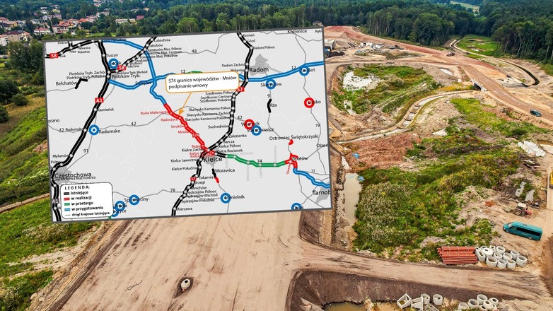 Ten odcinek drogi S74 połączy województwa. GDDKiA wybrała wykonawcę