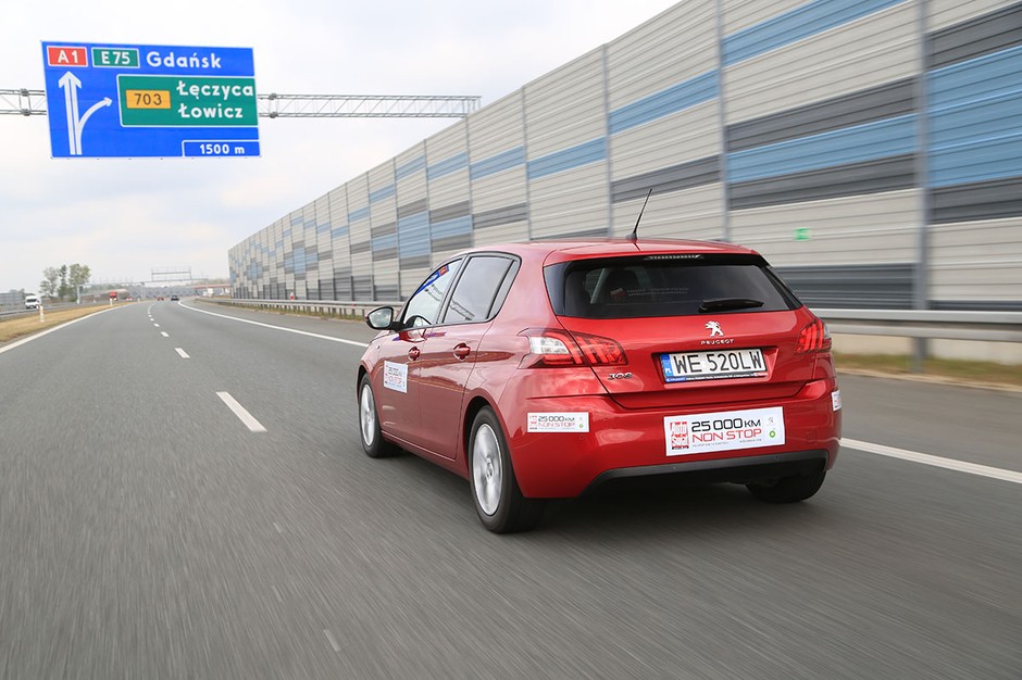 Peugeot 308: test 25 tys. km non stop