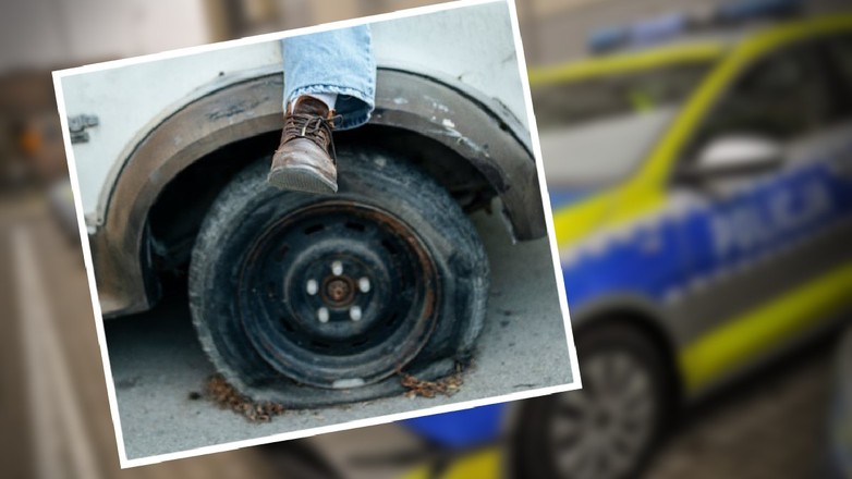 Złapał "gumę"...Może trafić do więzienia na 5 lat