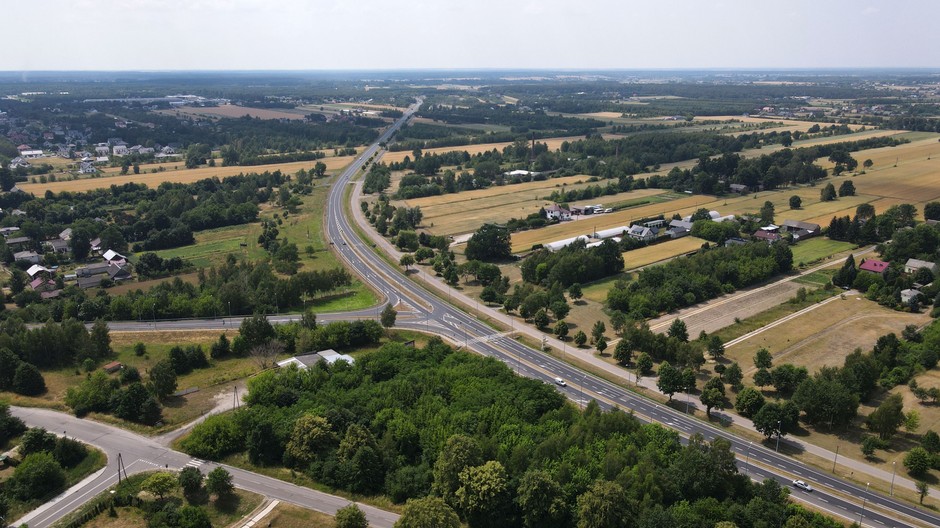 Po wybudowaniu S19 kierowcy ekspresowo ominą m.in. Lubartów. Na zdjęciu DK19 okolicach planowanego węzła Lubartów Północ