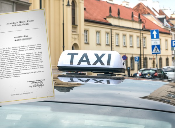 Bohaterski taksówkarz z Bielska-Białej uratował 12-latkę przed nożownikiem. Dostał podziękowania od policji