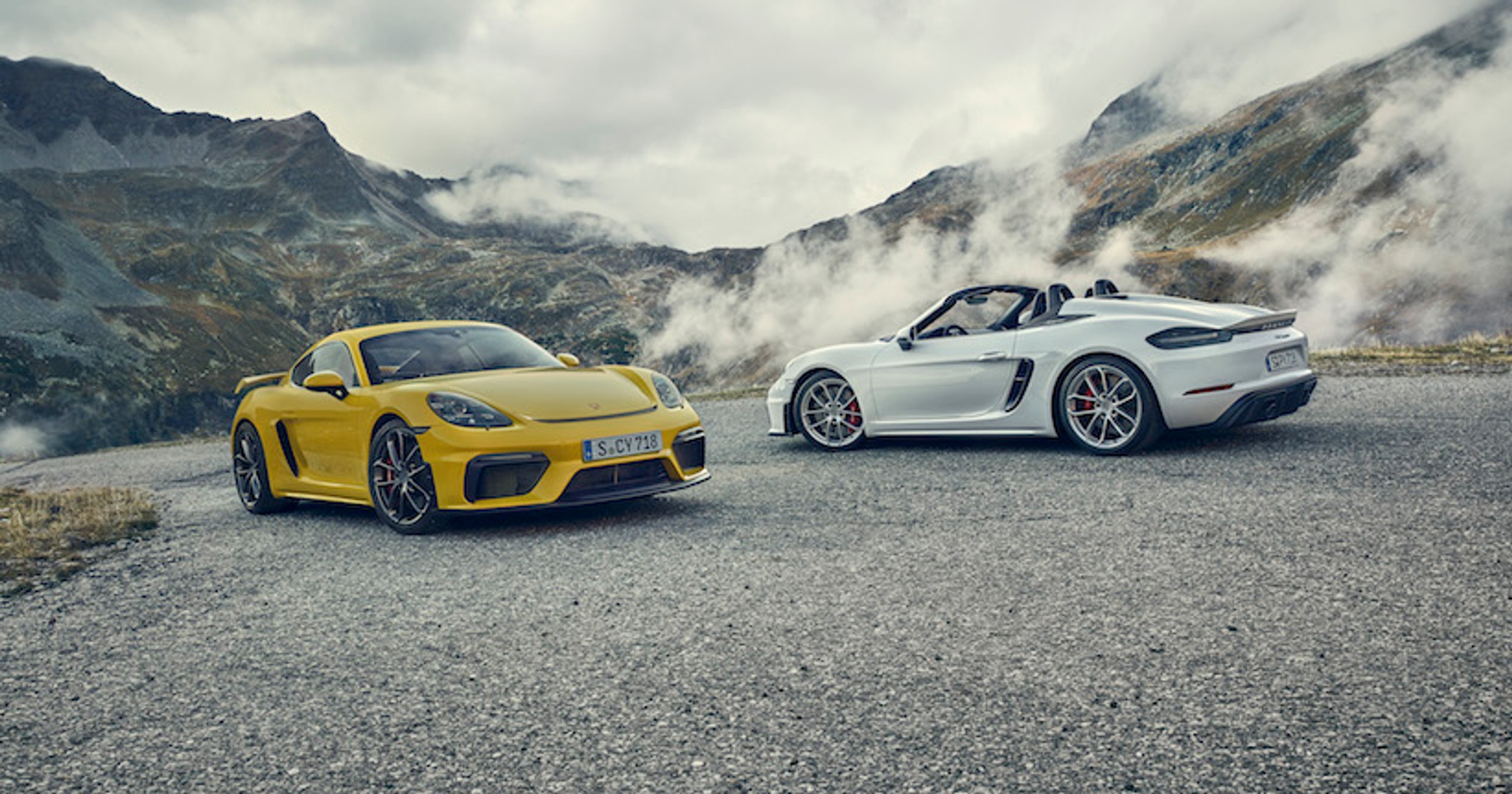 Porsche 718 Spyder i 718 Cayman GT4 z wolnossącym bokserem