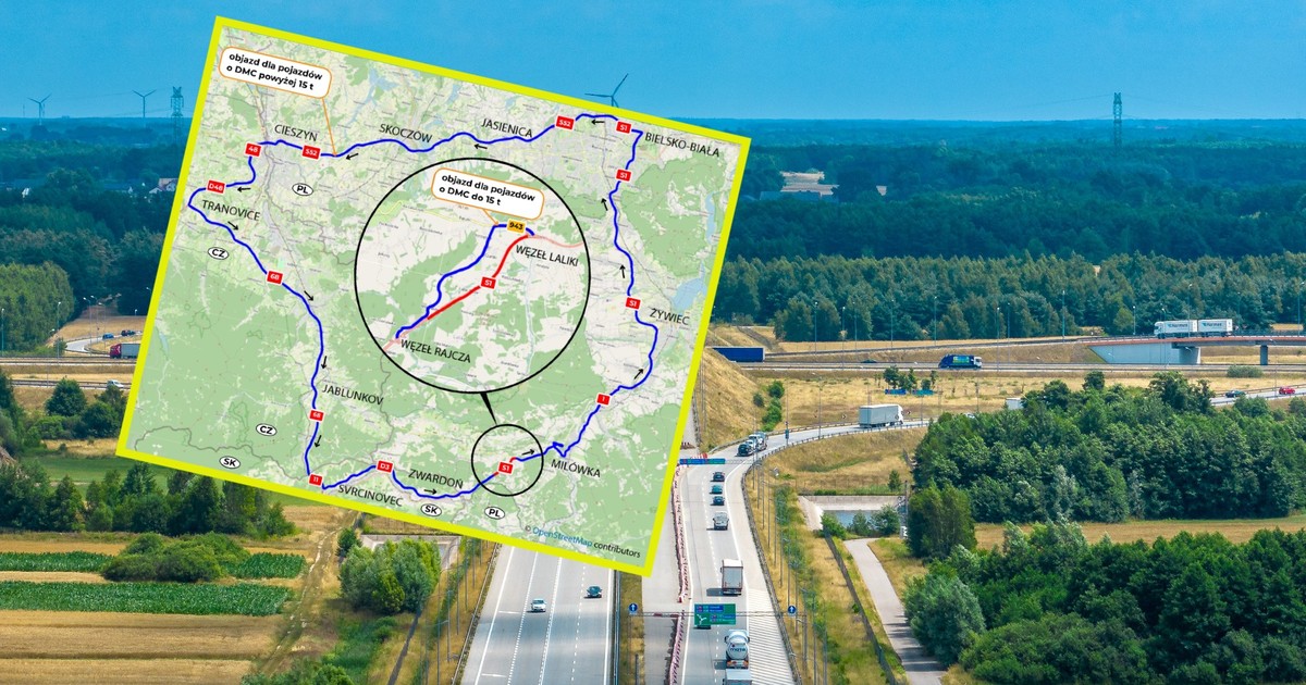 Zamknięcie tunelu w Lalikach w ciągu drogi ekspresowej S1