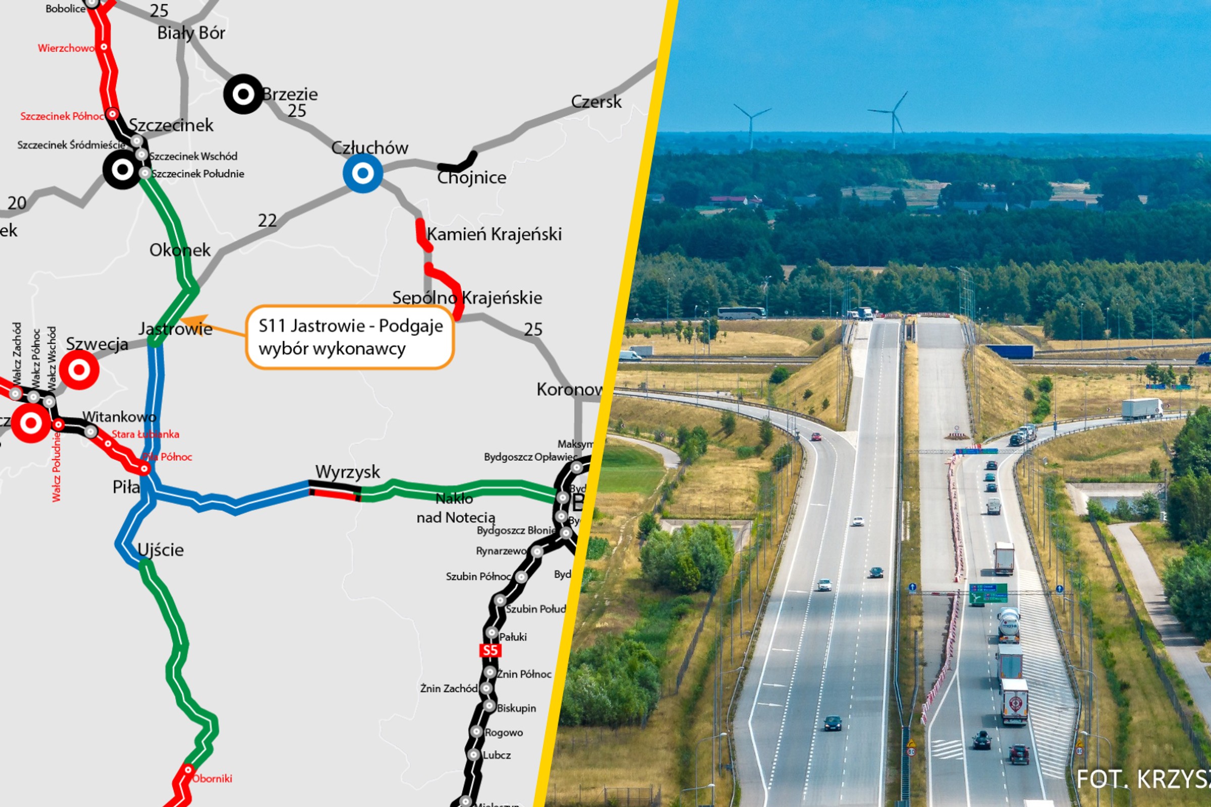 Ważny krok dla budowy nowej drogi ekspresowej S11. Wykonawca 13,6 km za 453 mln zł