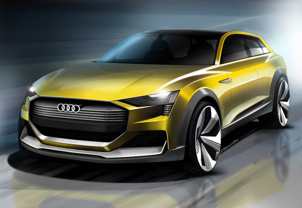 Audi A4 allroad i h-tron na salonie w Detroit 2016