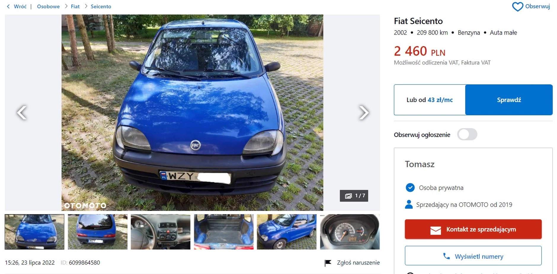 Fiat Seicento Otomoto