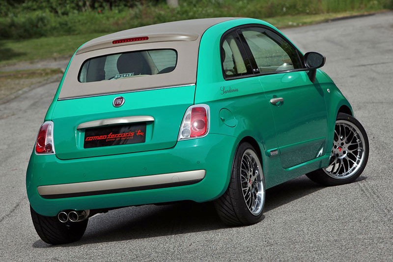 Zielony, ale nieekologiczny Fiat 500C Sardinia by Romeo Ferrari