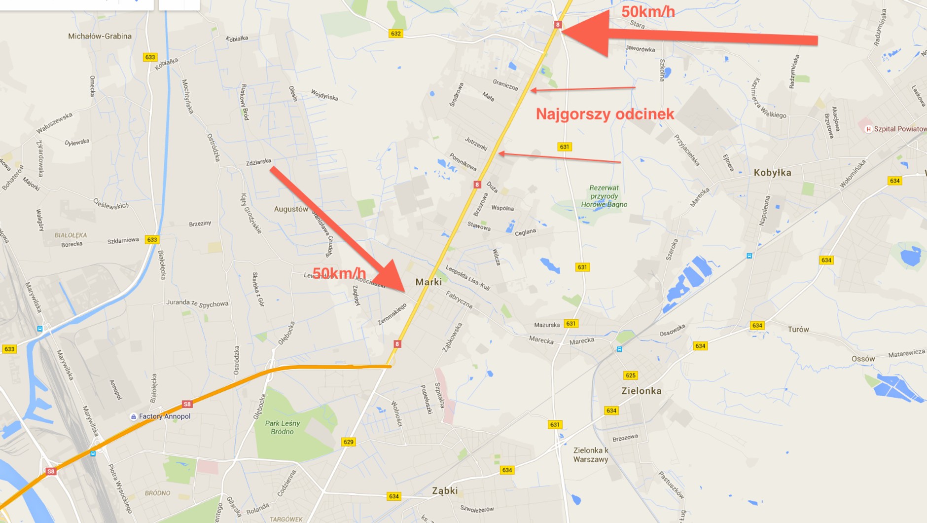 Dwie jezdnie, cztery pasy i ograniczenie do 50 km/h. Brzmi znajomo?