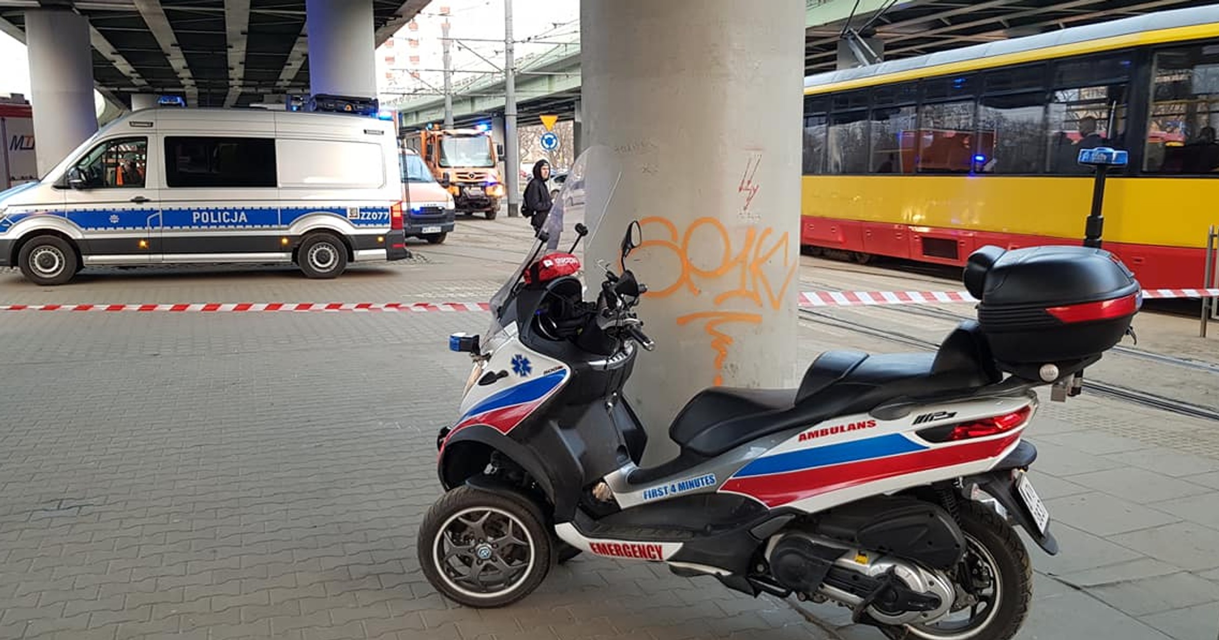 Motoambulans Marcina Borkowskiego w akcji