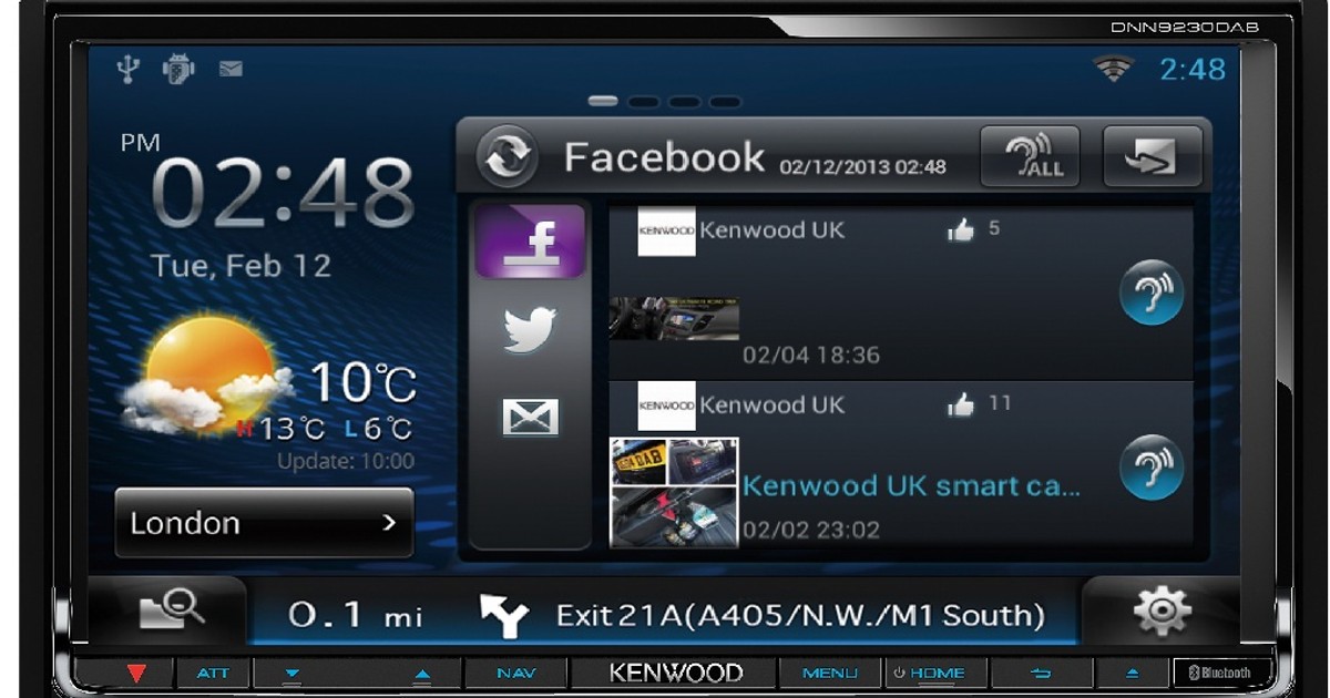 Kenwood DNN9230DAB. Dostęp do internetu 