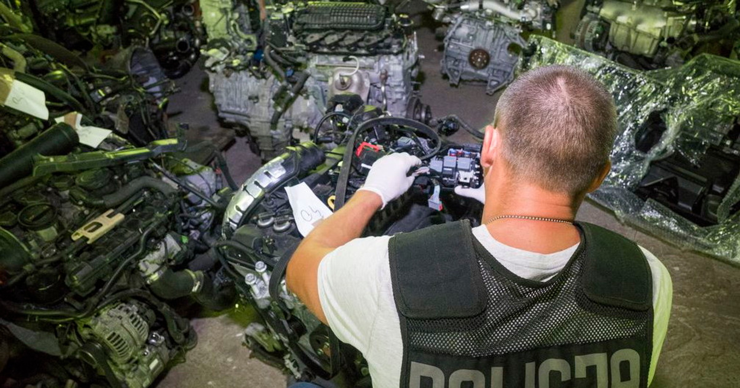 Dziupla samochodowa Siedlce. Policja2