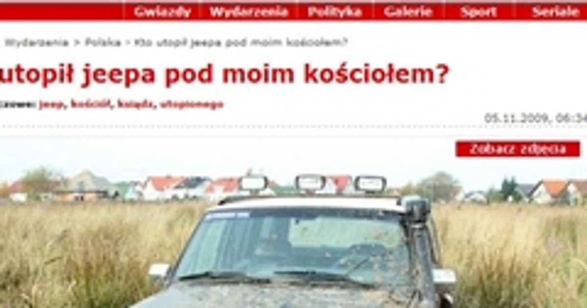 Jeep w bagnie