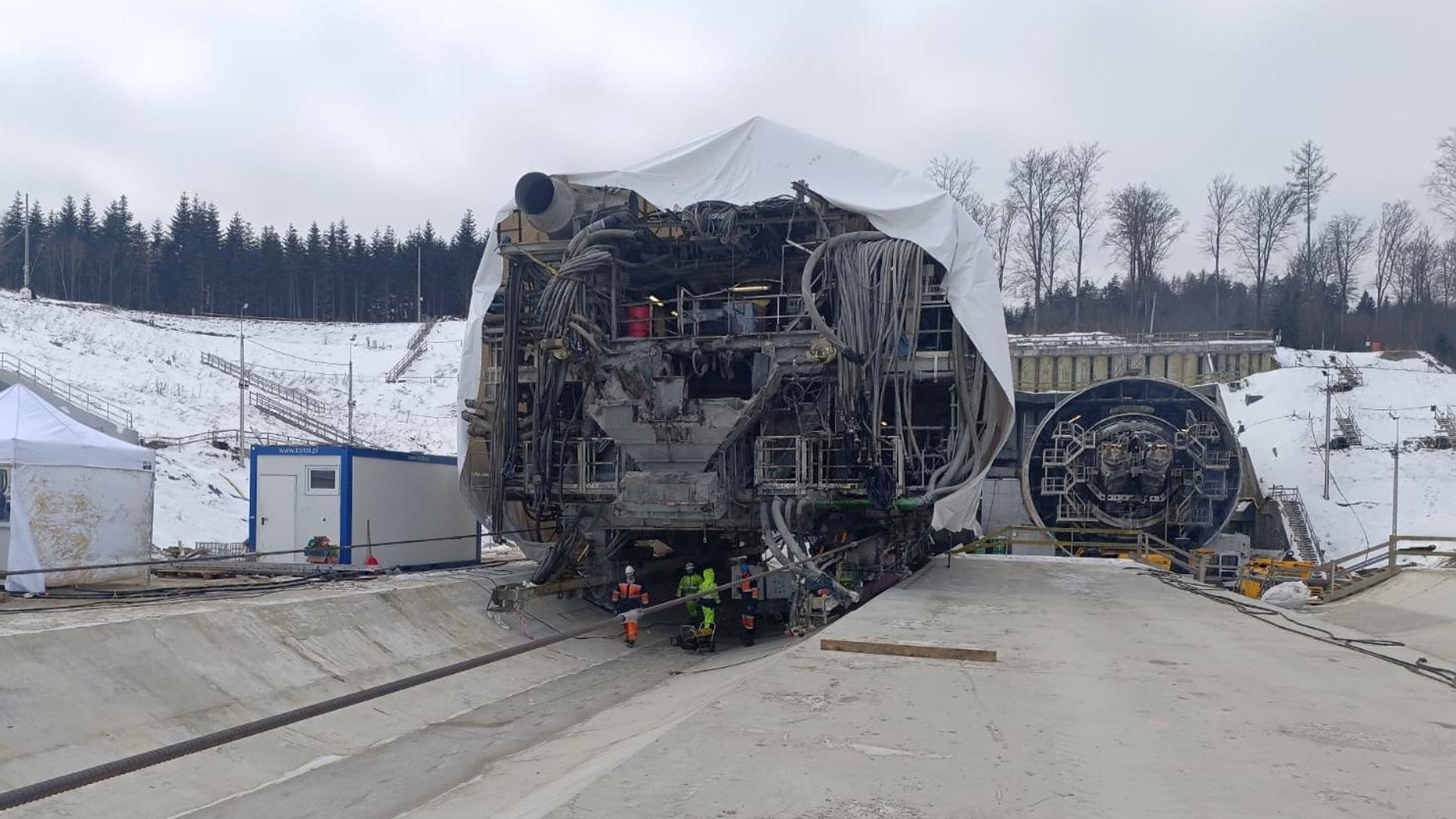 Portal północny tunelu - S19 Rzeszów Południe - Babica
