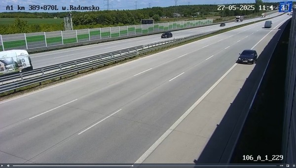 Jechał autostradą A1 pod prąd. Minął wiceministra i "szedł do Gdańska"