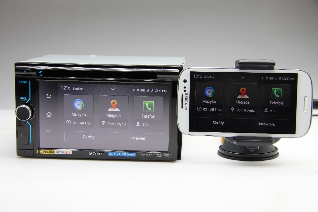 Samsung Galaxy SIII z Sony XAV-601BT