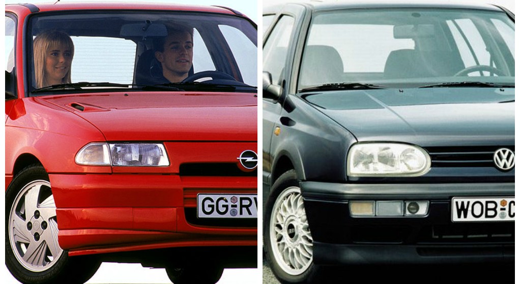 Opel Astra I vs. Volkswagen Golf III