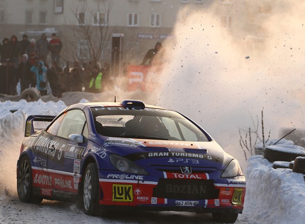 Tomasz Kuchar w barwach Peugeot na Barbórce
