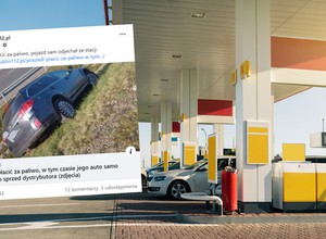 Zatankował i poszedł zapłacić za paliwo. Wtedy wydarzyło się coś niespodziewanego
