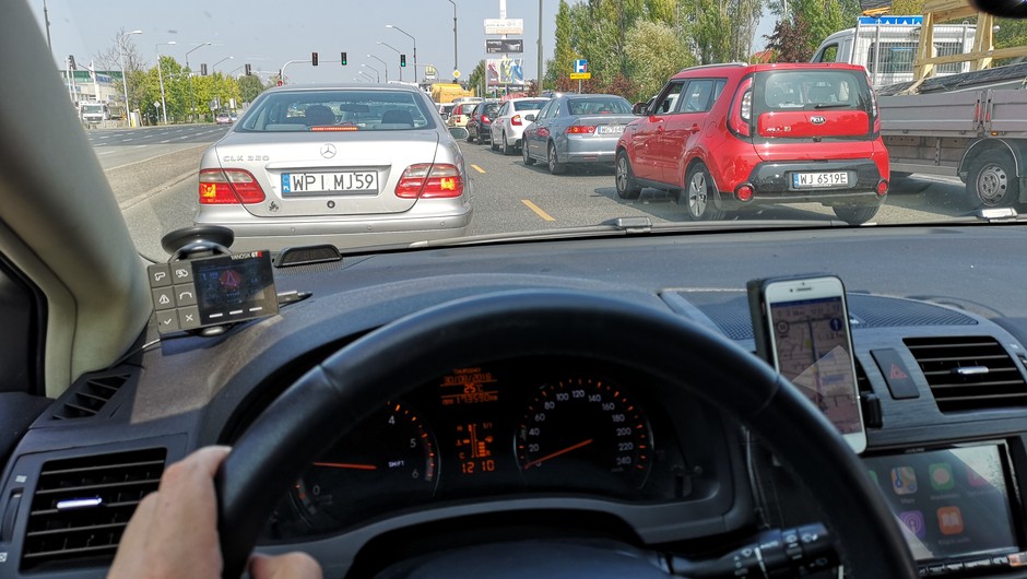Korki w Warszawie