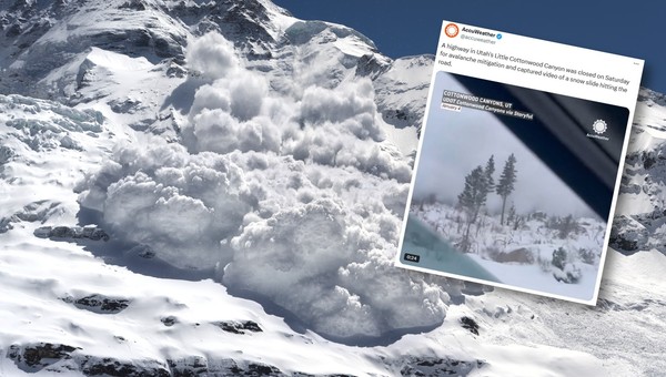 Ogromna lawina w USA. Na drogę wdarła się ściana śniegu