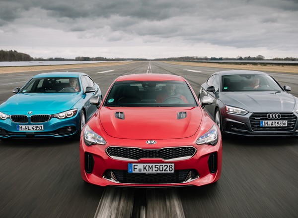 Atak na klasę premium - Audi A5, BMW serii 4 i Kia Stinger