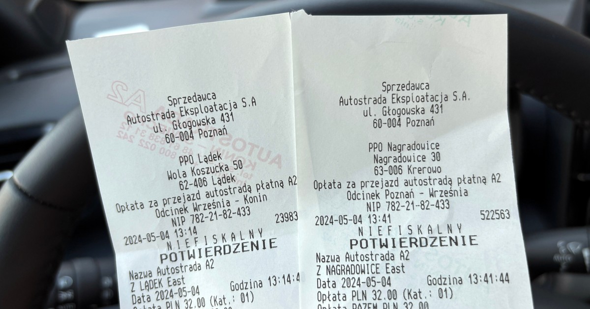 Kosztowny przejazd autostradą A2