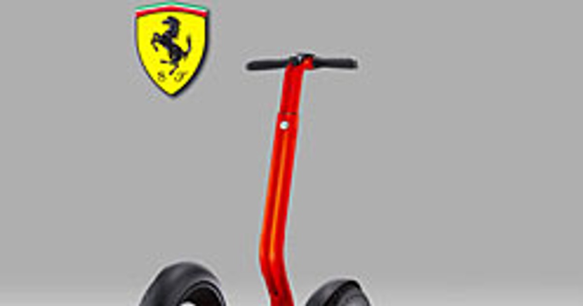 Miejskie Ferrari: dwa koła, silnik elektryczny, 20 km/h
