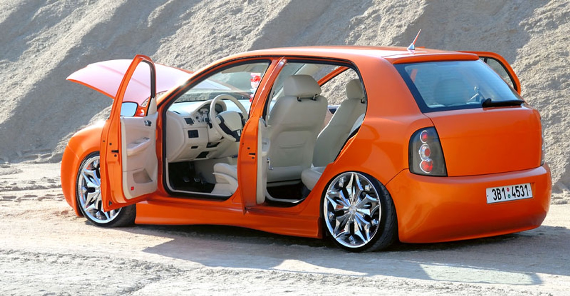 Garaż tunera: Škoda Fabia 1.4 16V – lisek pustynny