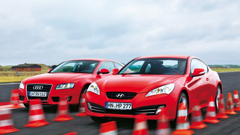 Audi A5 Coupe kontra Hyundai Genesis: ogniste wyścigówki na start!