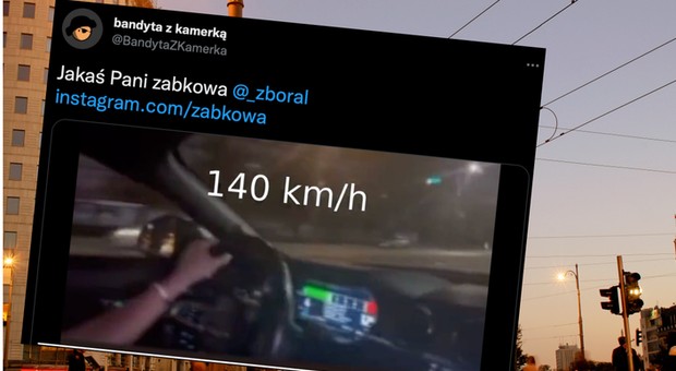 Zamieniła centrum Warszawy w autostradę. I jeszcze pochwaliła się tym w sieci [Wideo]