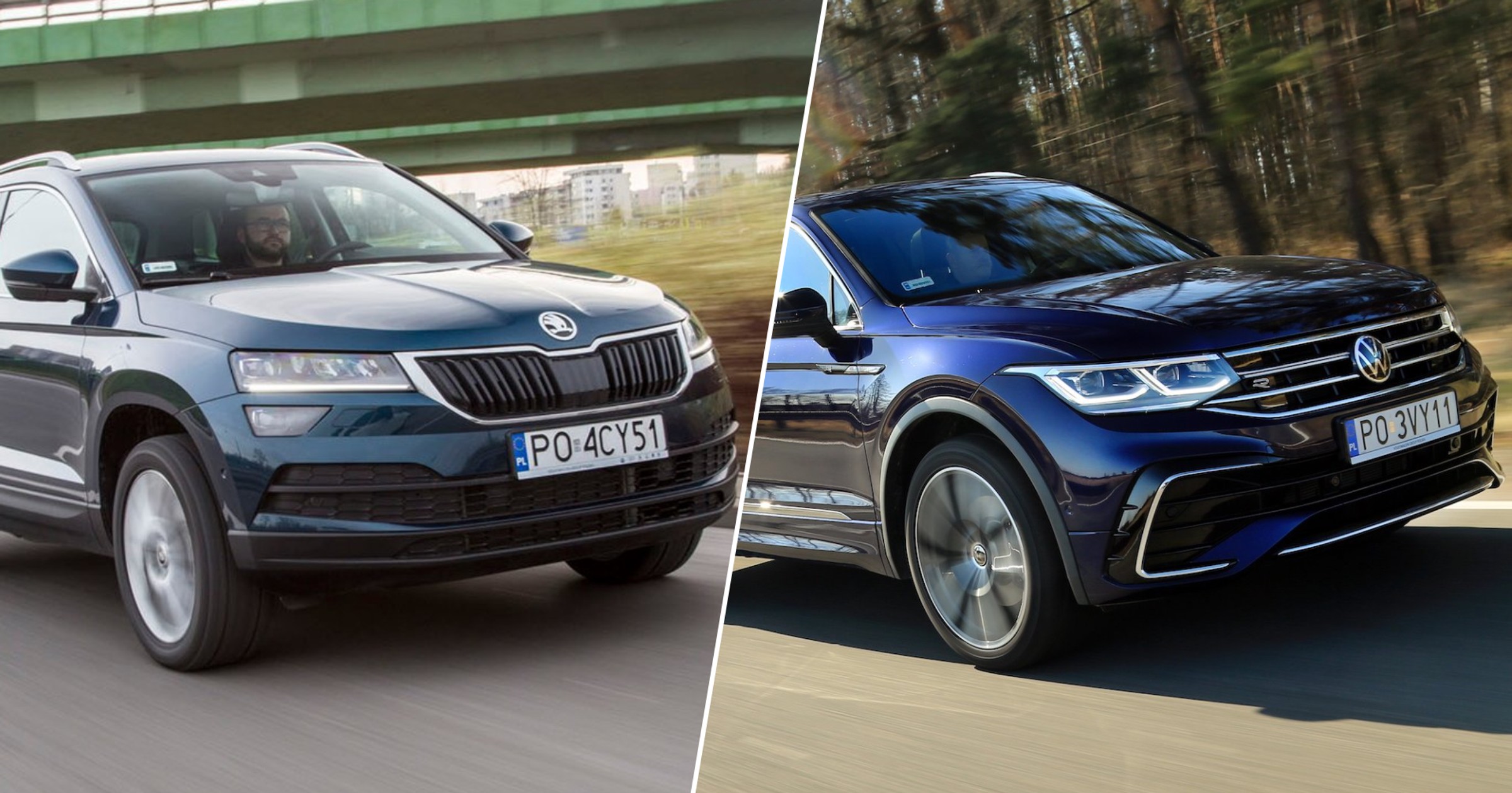 Skoda Karoq czy Volkswagen Tiguan? A podobno różnią się tylko znaczkiem