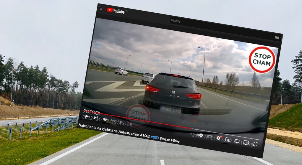 Na autostradzie A1 nieprzemyślane zachowanie kierowcy Skody Superb doprowadziło do zderzenia
