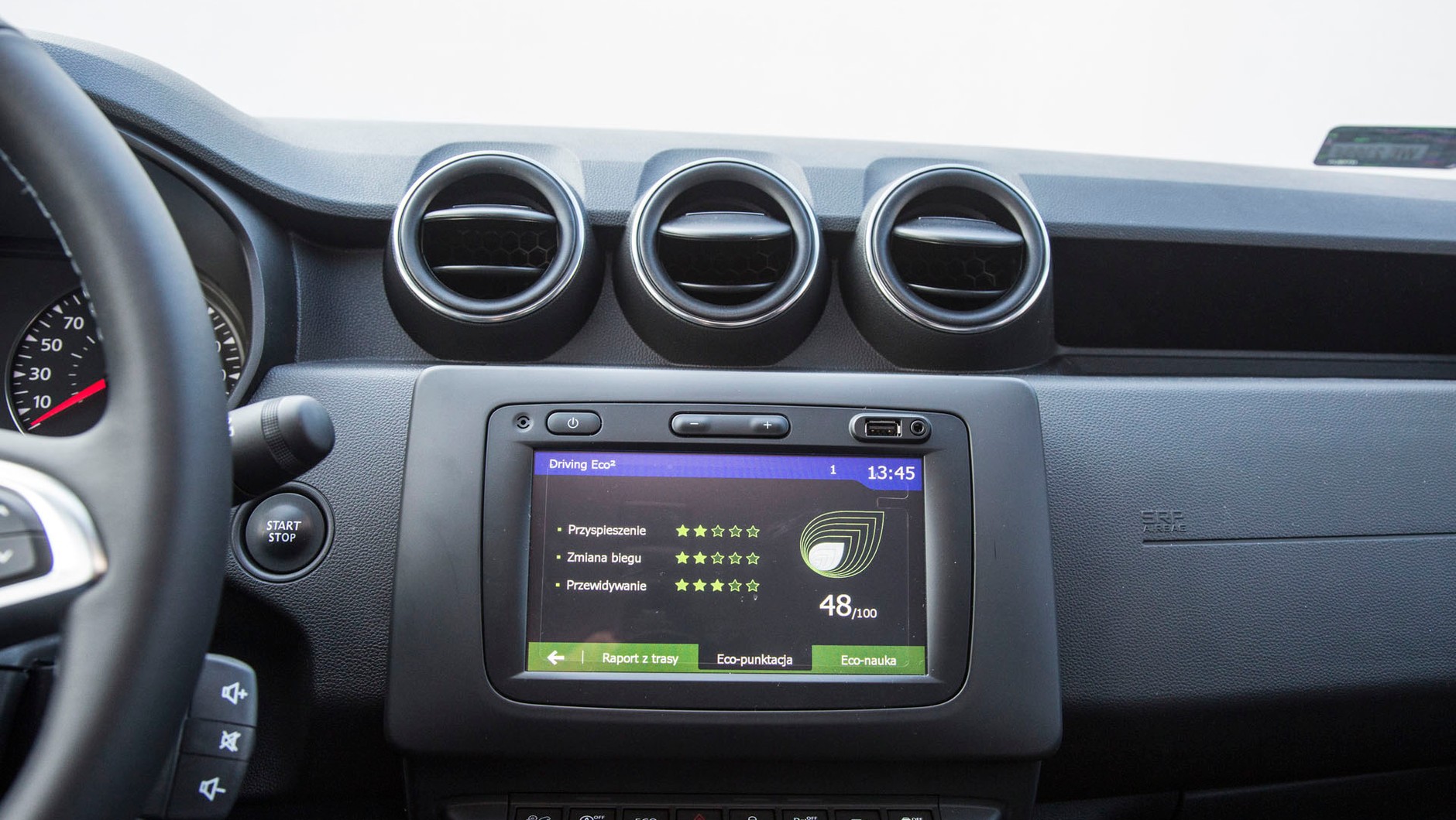 Dacia Duster  2. generacji – nawiewy